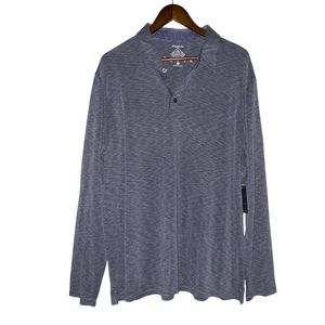 Flag & Anthem Men Madeflex Button Front Long‎ Sleeve Pullover Shirt 2XL NWT